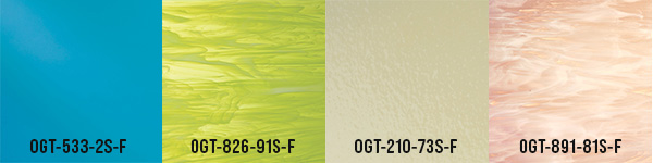 Colorful and coastal glass color palette