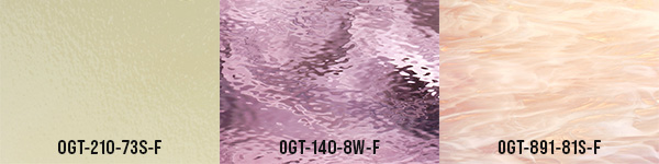 Soft and playful glass color palette