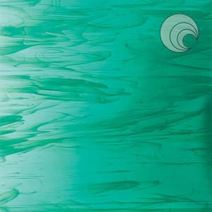 Aquamarine / White Wispy 96 COE Oceanside Glass