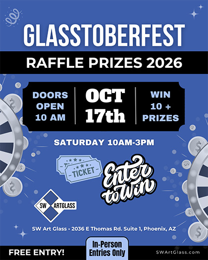 SW Art Glass Glasstoberfest 2026 Raffle Prizes