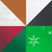 Holiday colors art glass kit - festive reds, green, wispy white, brown, opal white, black 