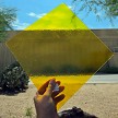 Yellow Transparent glass Oceanside 161S-F COE 96 Fusible 