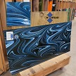 Oceanside Fusers Reserve Arabian Nights navy blue, white + aventurine blue 