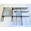Adjustable stainless steel dams / molds for glass fusing and casting 